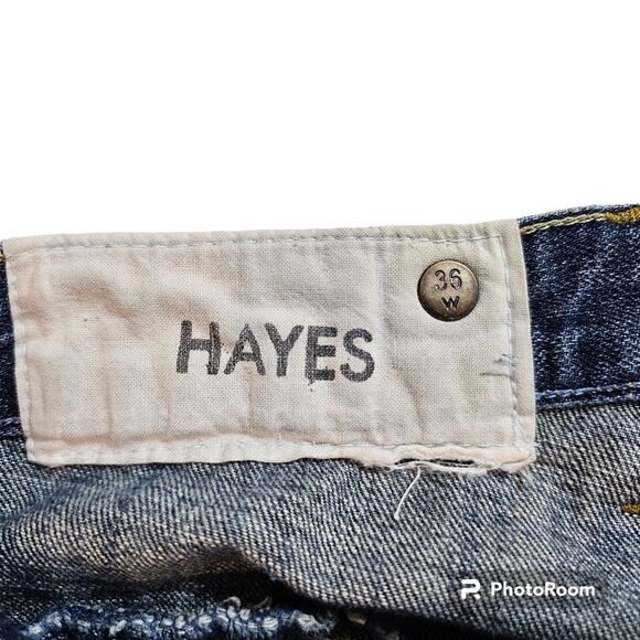 Hayes Men's Deep Pocket Denim Jean Shorts Size 36 - Picture 5 of 8